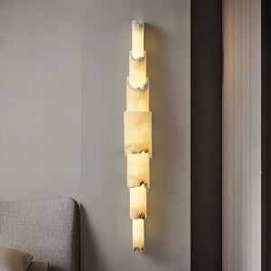 Cascading Alabaster Wall Sconce