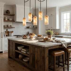 Cascading Chain Capsule Chandelier