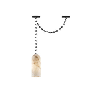 Cascading Chain Capsule Chandelier
