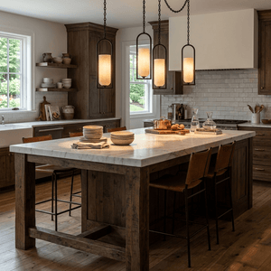 Cascading Chain Lantern Chandelier