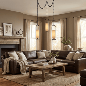 Cascading Chain Lantern Chandelier