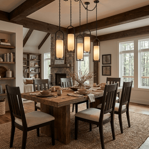 Cascading Chain Lantern Chandelier