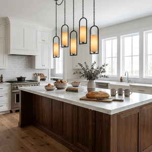 Cascading Chain Lantern Chandelier