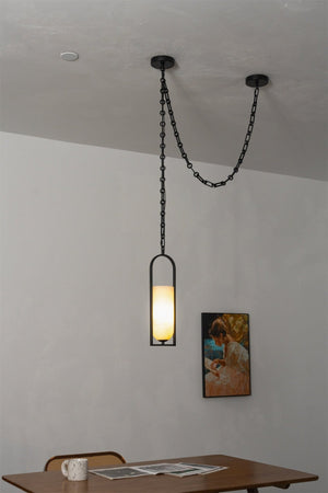 Cascading Chain Lantern Chandelier