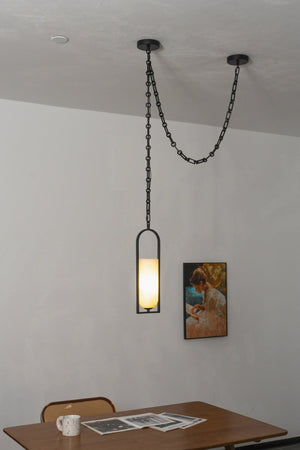 Cascading Chain Lantern Chandelier