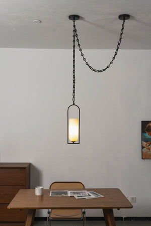 Cascading Chain Lantern Chandelier
