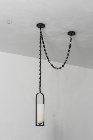 Cascading Chain Lantern Chandelier