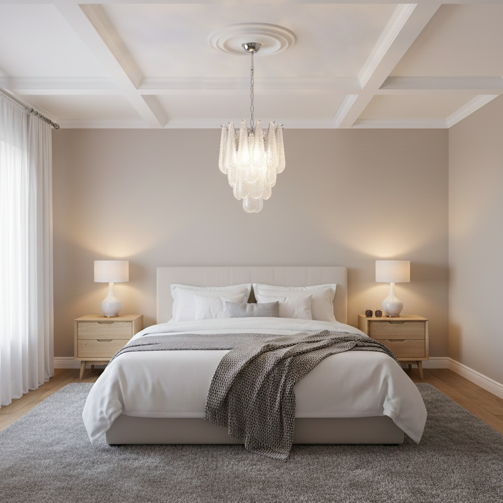 Lámpara de araña de cristal