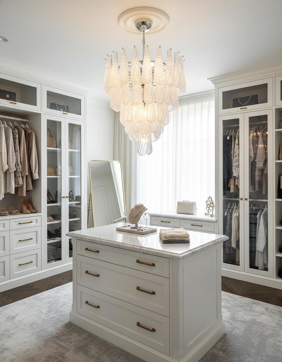 Lámpara de araña de cristal