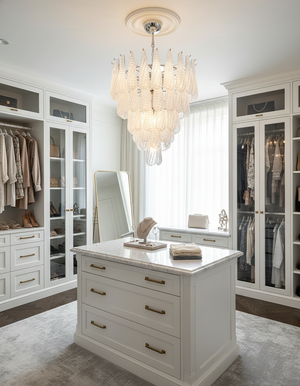 Lámpara de araña de cristal