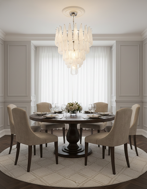 Lámpara de araña de cristal