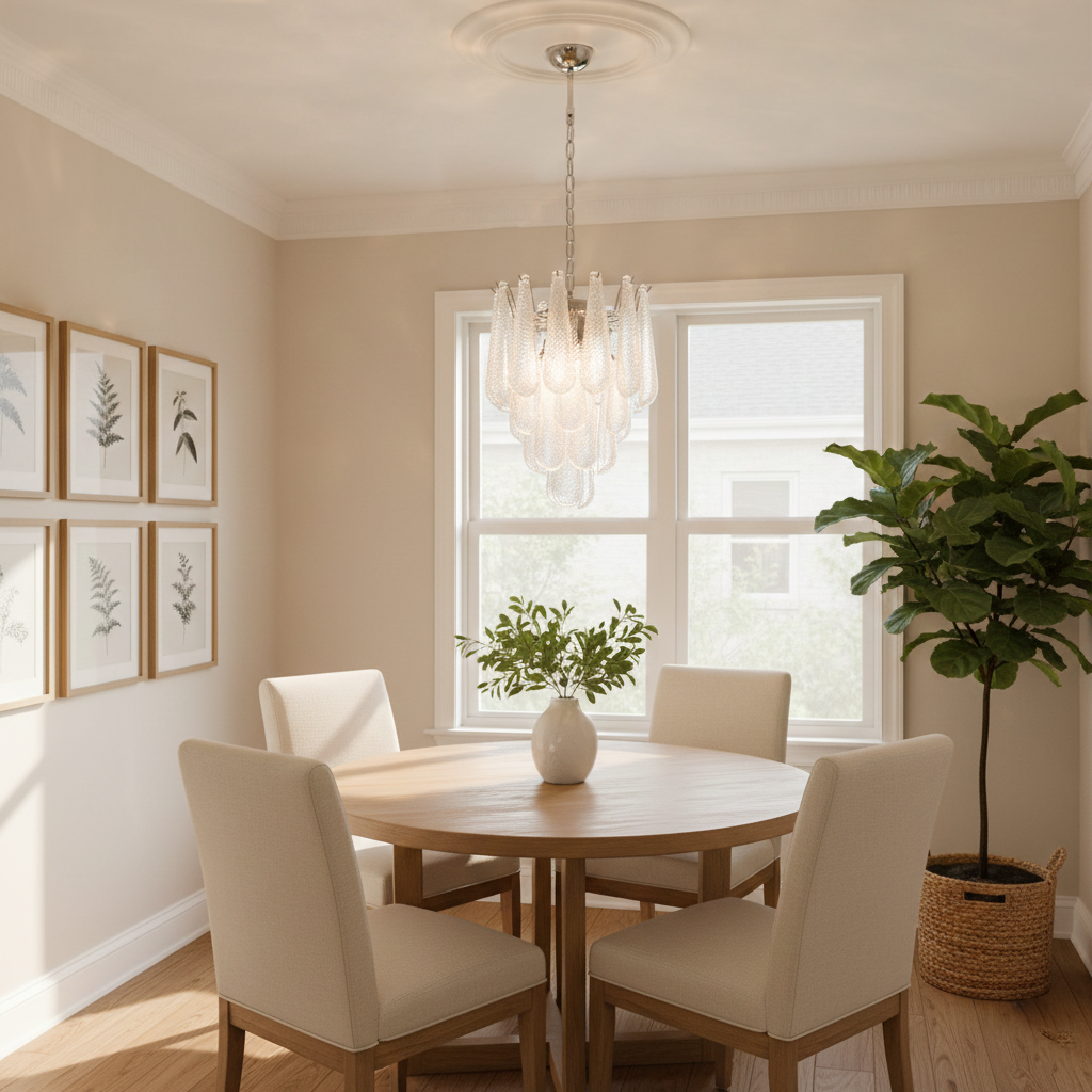 Lámpara de araña de cristal