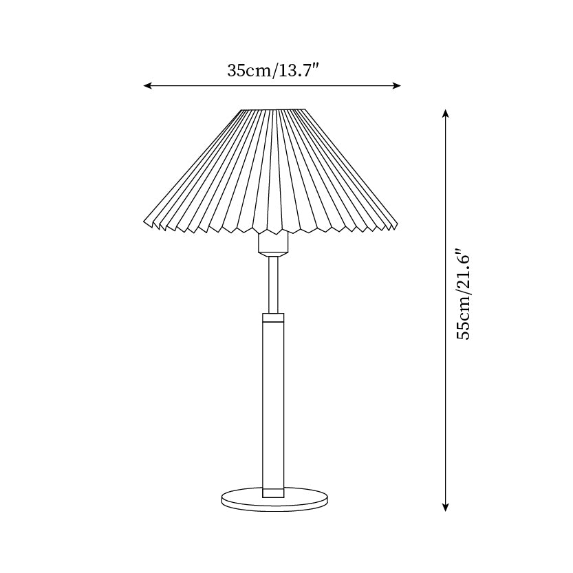 Catelyn Pleated Table Lamp