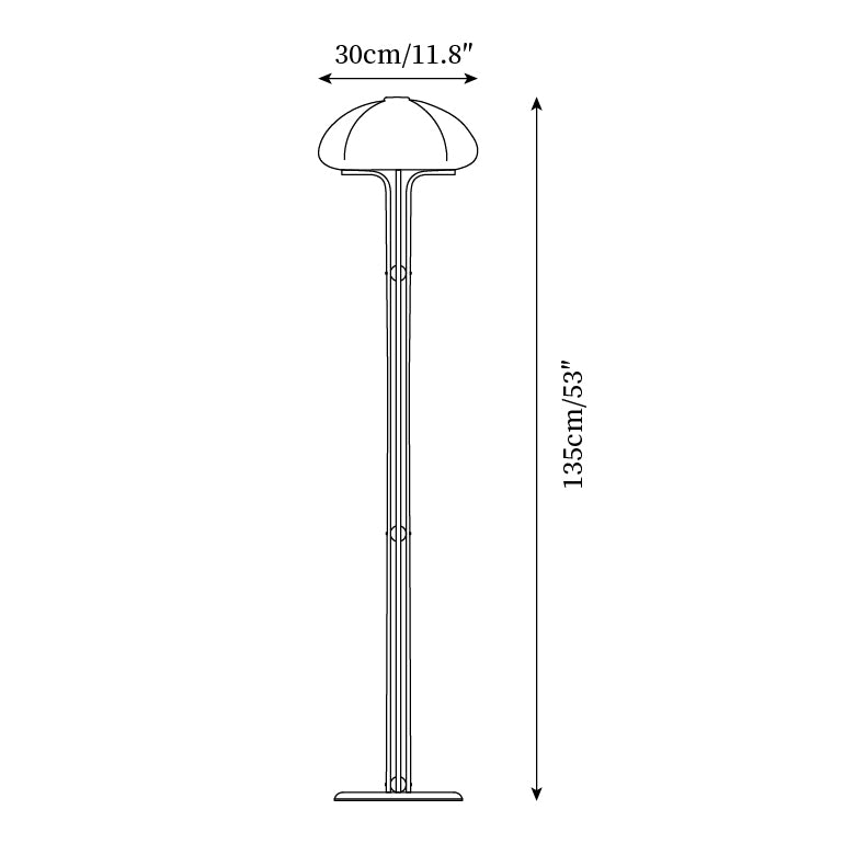 Cato Glass Floor Lamp