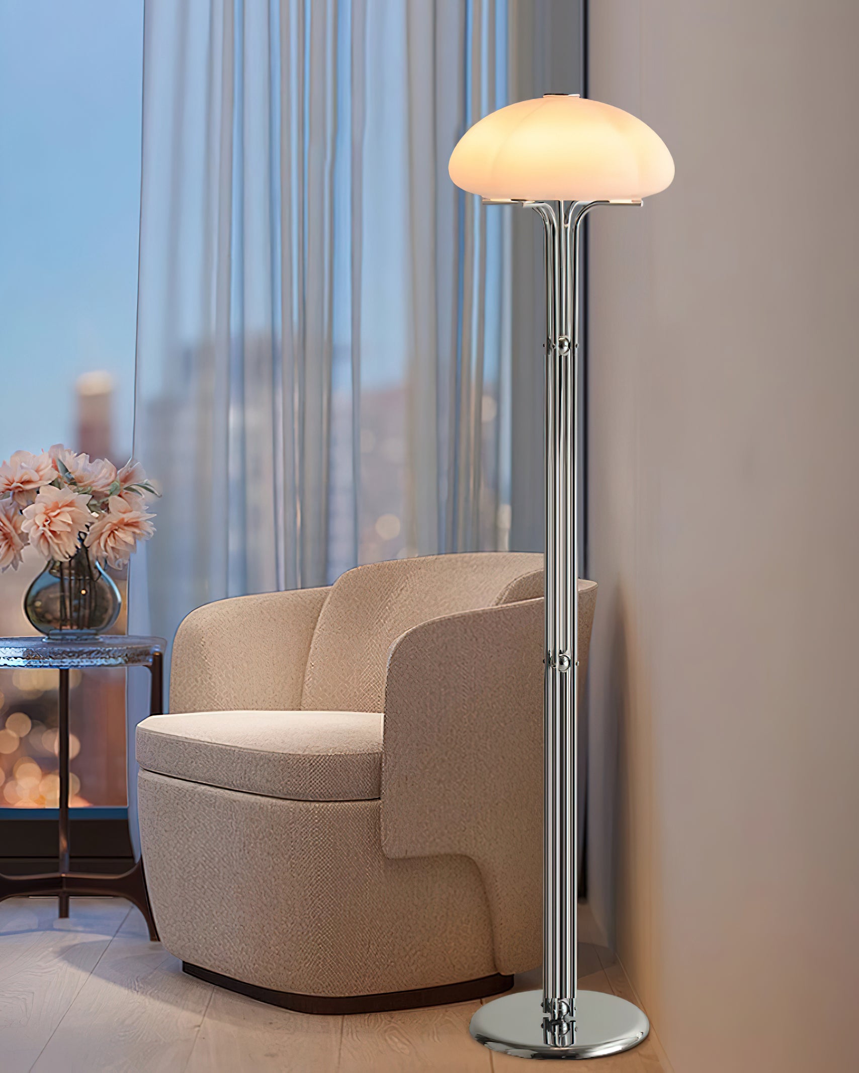 Cato Glass Floor Lamp