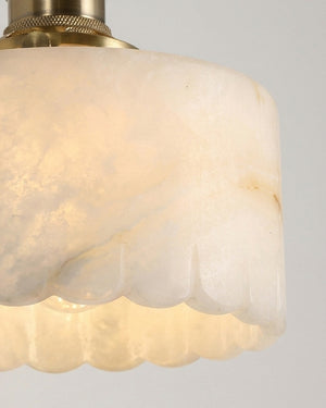 Cavella Alabaster Plug In Wall Sconce