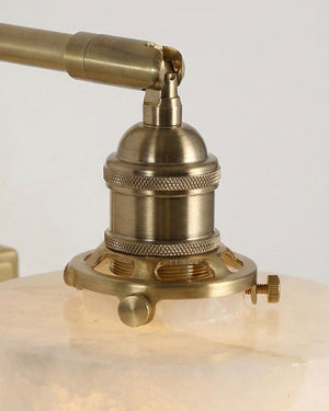 Cavella Alabaster Plug In Wall Sconce