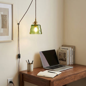 Cavitt Glass Plug In Pendant Light