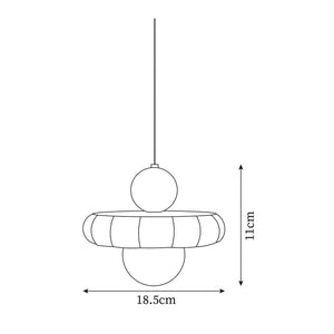 Celena Pendant Lamp 7.3″- 4.3″ - Docos