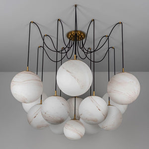 Celestara Alabaster Orb Chandelier