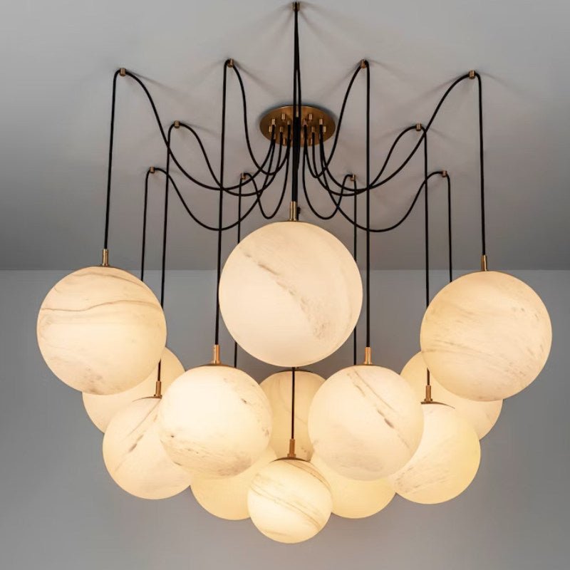 Celestara Alabaster Orb Chandelier – detail 5