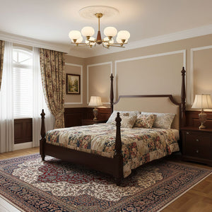Celeste Sphere Walnut Chandelier