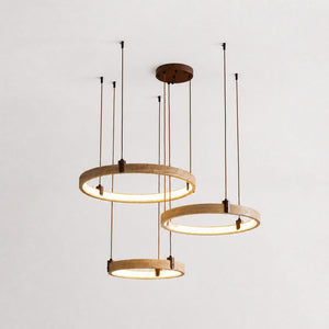 Celestial Orbit Travertine Chandelier