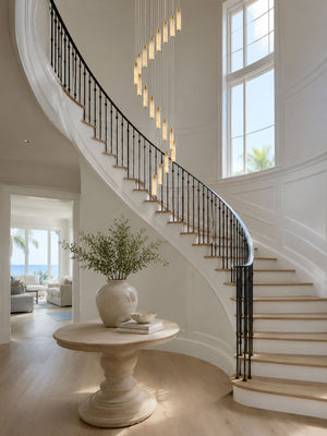Celestial Alabaster Cascade Chandelier