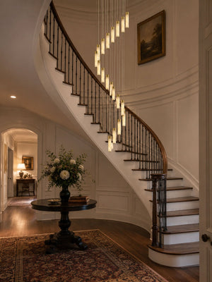 Celestial Alabaster Cascade Chandelier