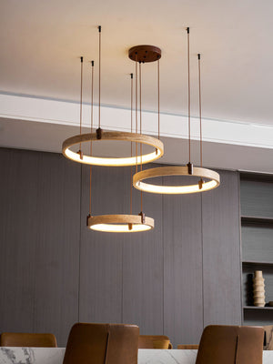 Celestial Orbit Travertine Chandelier