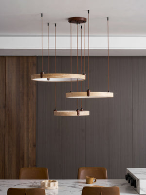 Celestial Orbit Travertine Chandelier