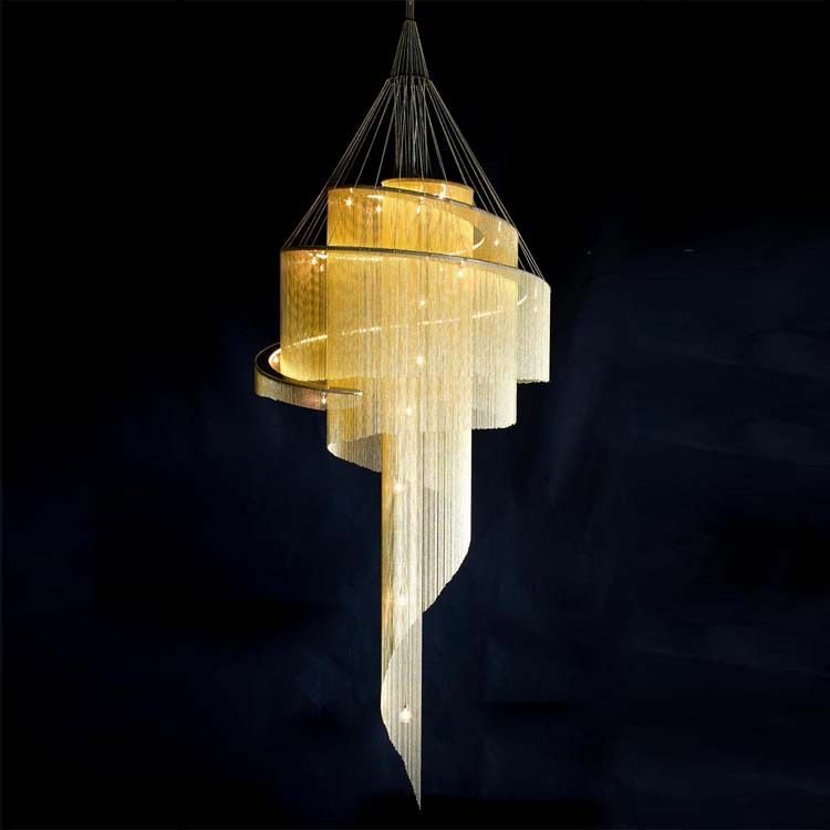 Celestial Twist Chandelier – detail 10