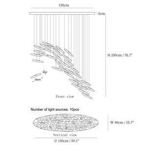 Celestial Cascade Chandelier