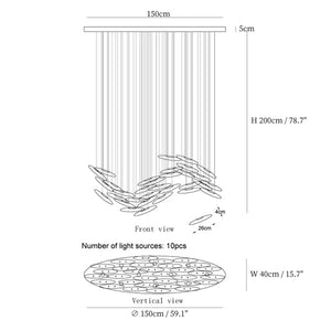 Celestial Cascade Chandelier