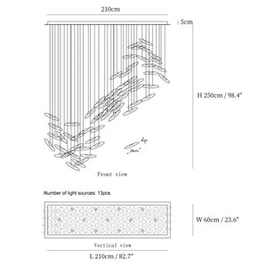Celestial Cascade Chandelier