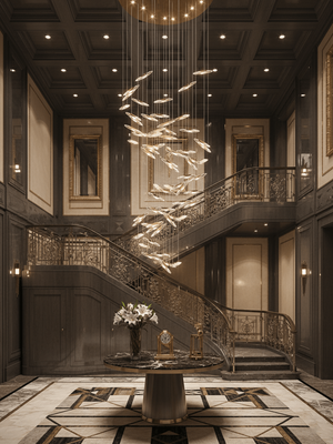 Celestial Cascade Chandelier