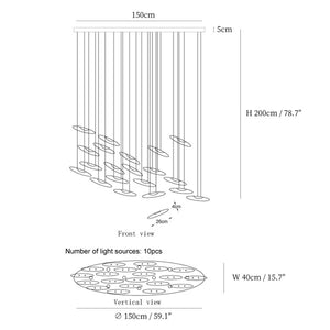Celestial Cascade Chandelier
