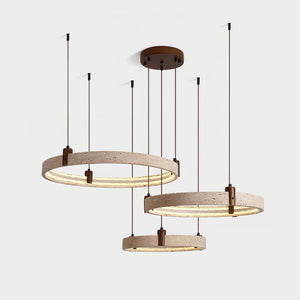 Celestial Orbit Travertine Chandelier