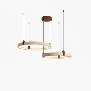 Celestial Orbit Travertine Chandelier