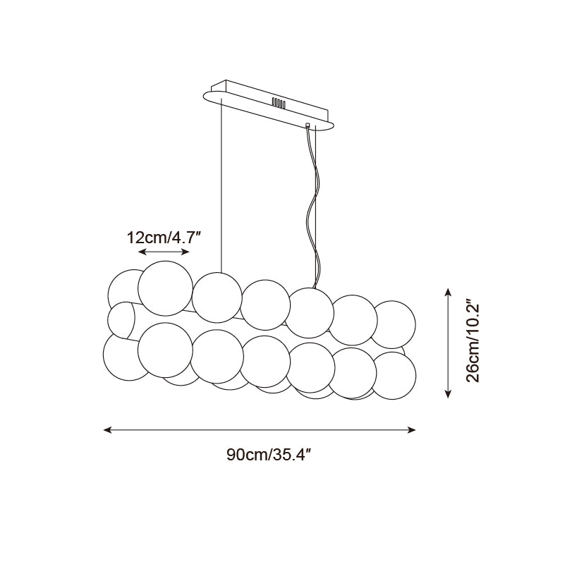 Celumi Bubbles Chandelier