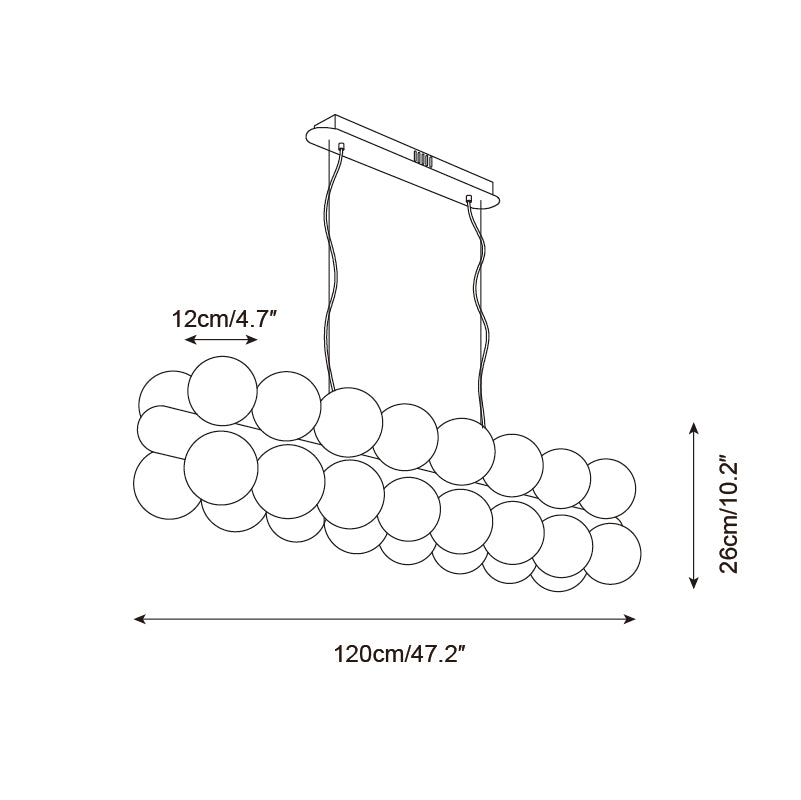 Celumi Bubbles Chandelier