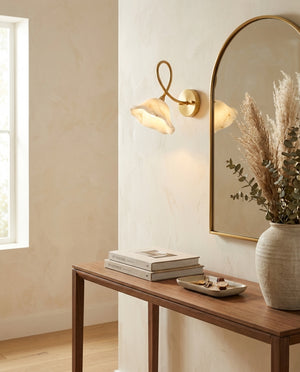 Century Alabaster Wall Sconce