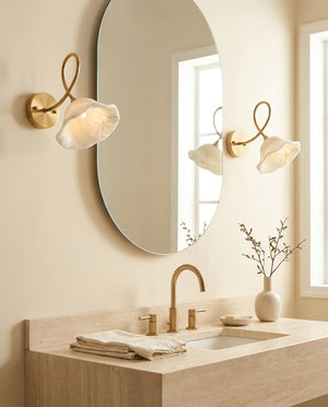 Century Alabaster Wall Sconce