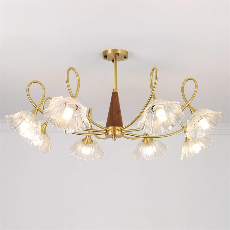 Century Lotus Leaf Chandelier – detail 2