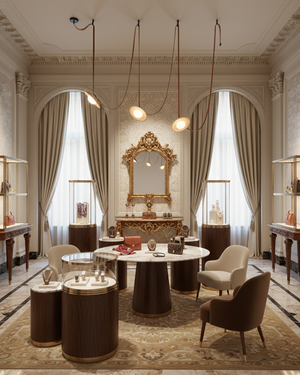 Ceylon Travertine Chandelier