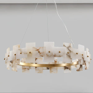 Alabaster Halo Chandelier