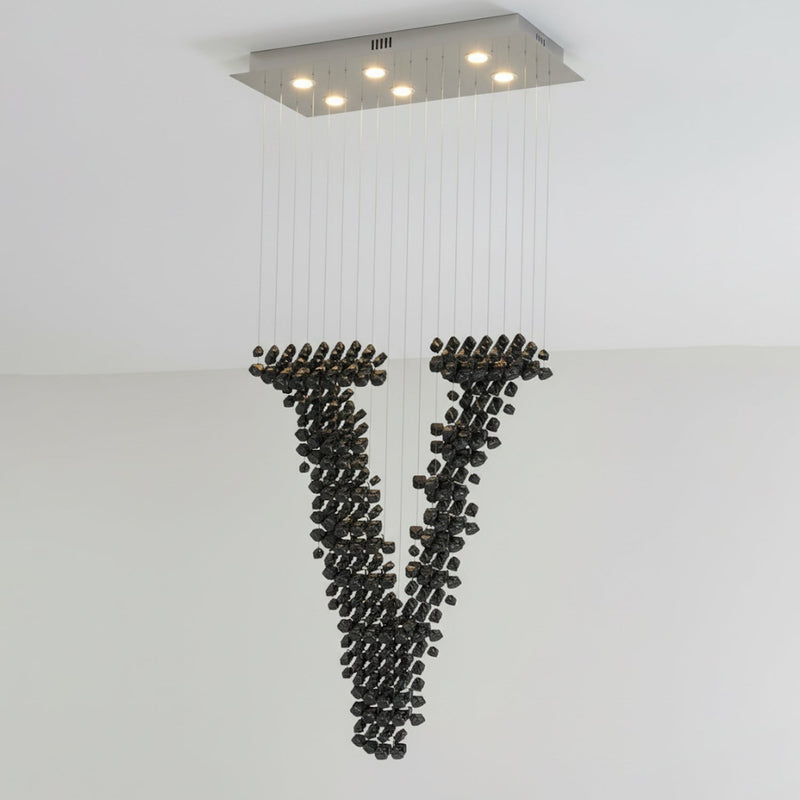Charcoal Chandeliers V – detail 10