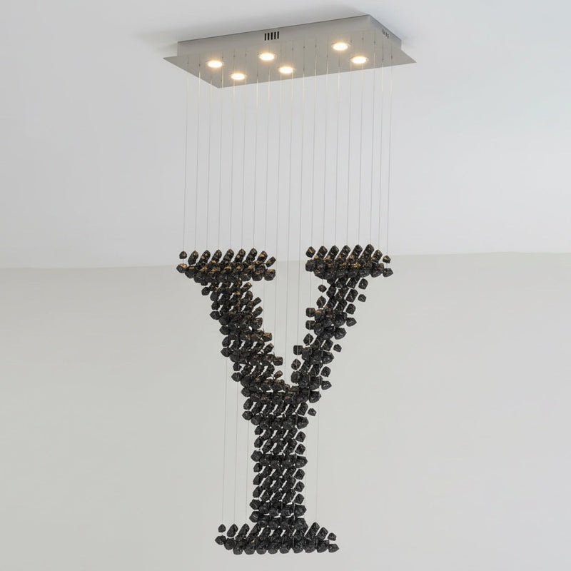 Charcoal Chandeliers Y – detail 7