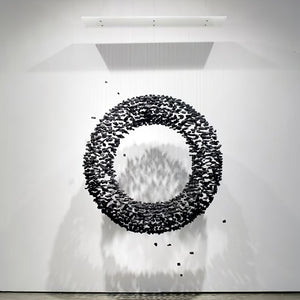 The Charcoal Halo LED Chandelier | Custom Size & Made-to-Order Lighting for Luxury Homes & Commercial Spaces