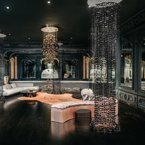 Black Stones Chandeliers